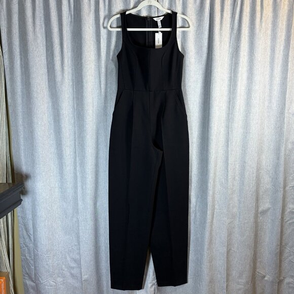 Spanx Pants - Spanx Ponte Corset Jumpsuit Womens Small- Tall Sleeveless Black Stretch NWT‎
